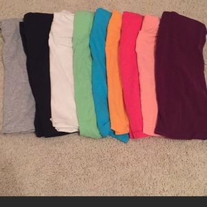 Gray, Purple, Pink, and Hot pink